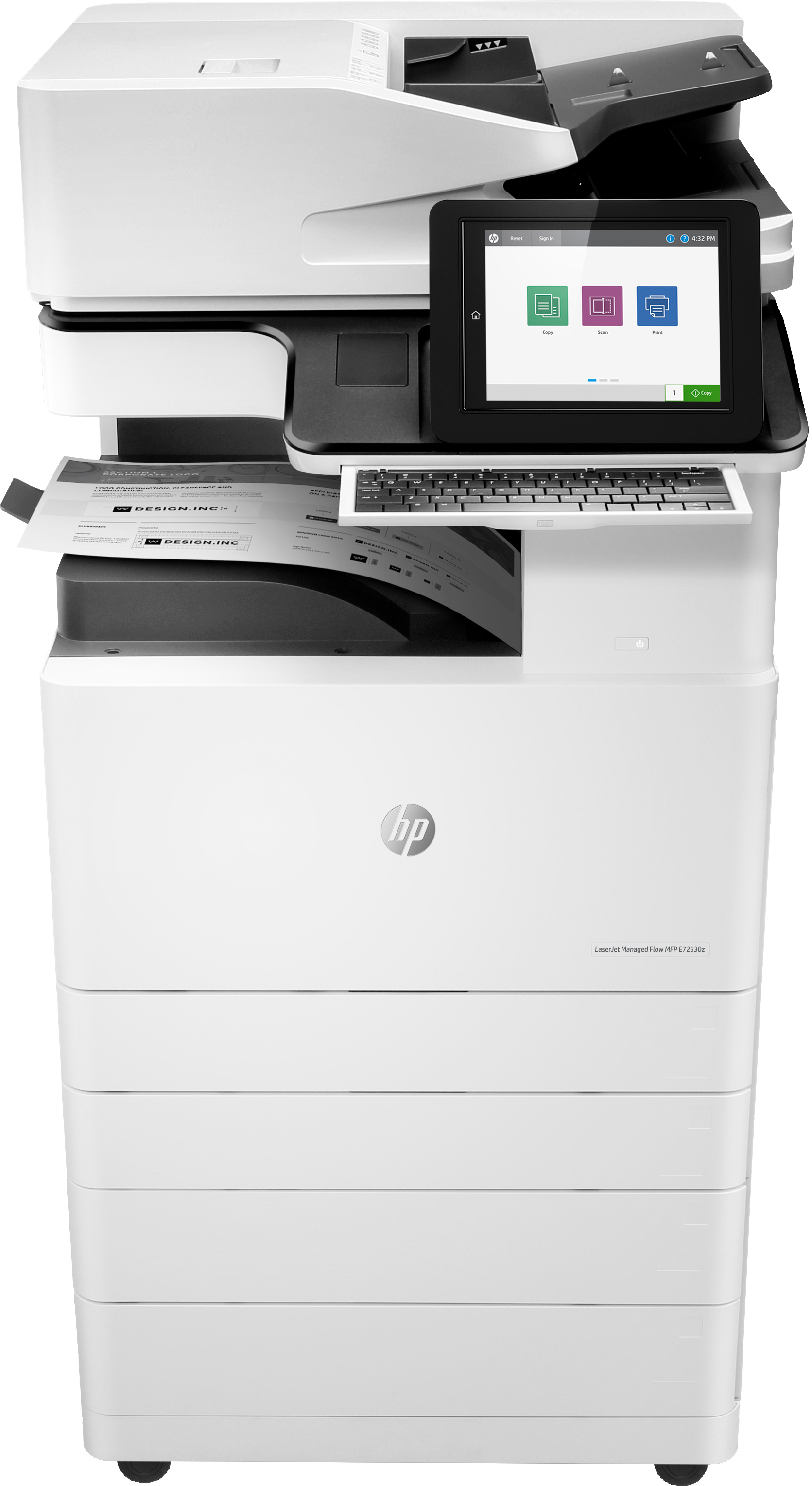 Impresora multifuncional HP LaserJet Managed E72530